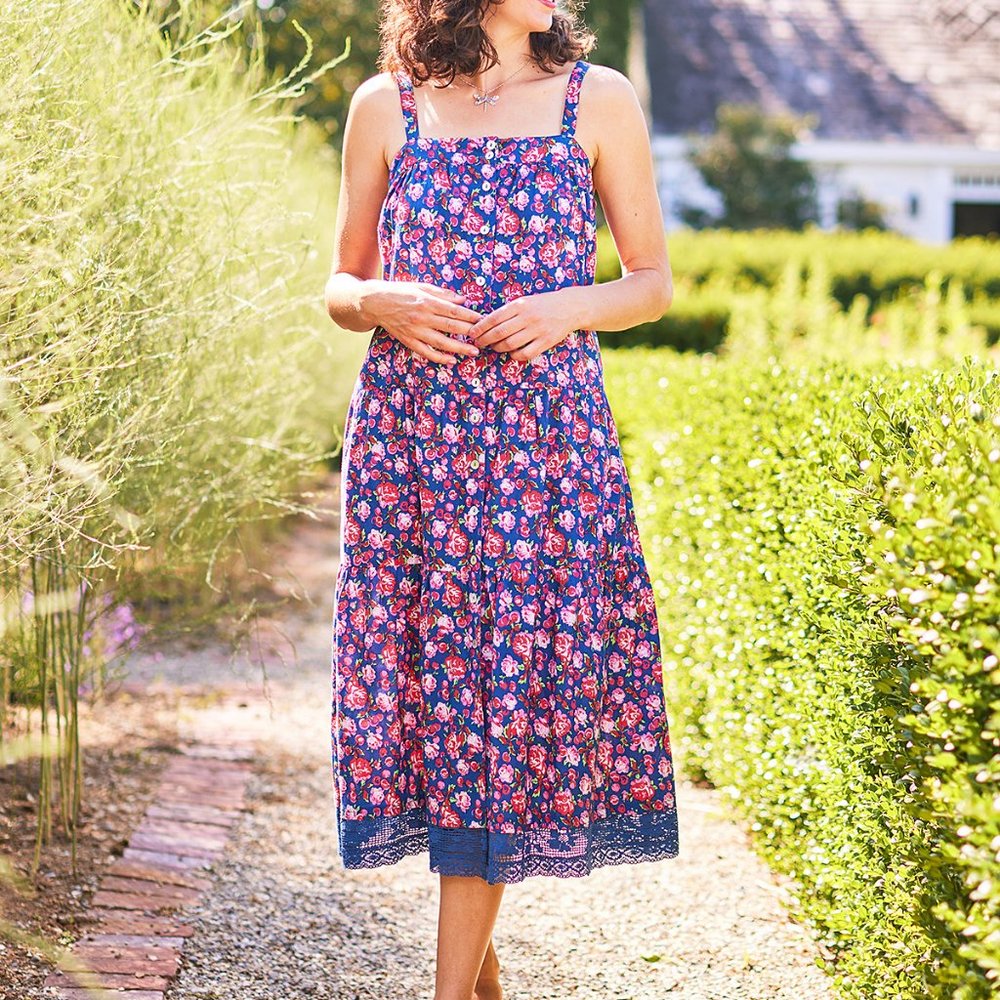 April Cornell Cherry Rose Sundress